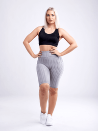 JupiterGear High-Waisted Scrunch Yoga Shorts with Hip Pockets
