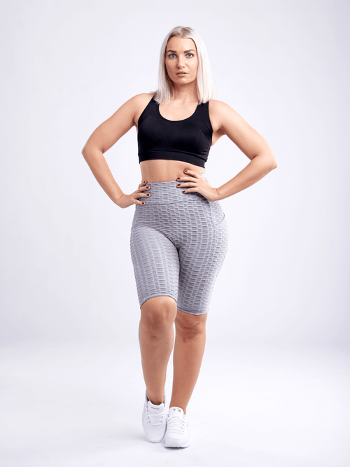 JupiterGear High-Waisted Scrunch Yoga Shorts with Hip Pockets