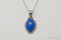 VTG Native American Jason Livingston Lapis Lazuli Sterling Silver Necklace