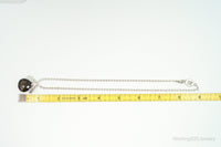 Designer Knight & Hammer Large Smoky Topaz Bee Sterling Silver Necklace