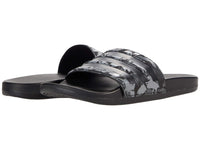 adidas Mens Adilette Comfort Slides Sandal Grey/Core Black/Grey 7