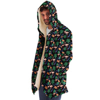 Flamingo Exotic Floral Cloak Hoodie