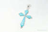 Large Designer SX Turquoise Sterling Silver Southwestern Necklace Pendant