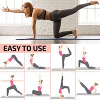 XGear Fitness Thick Travel Yoga Mat with Carrying Strap