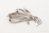 Antique Swedish Hematite 835 Silver Pin Brooch