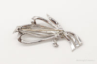 Antique Swedish Hematite 835 Silver Pin Brooch