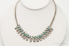 Handmade Vintage Native American Unsigned Turquoise Silver Necklace