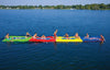 WOW Sports Floating Pool and Lake Water Walkway and Lounge - Yellow (12-2050)