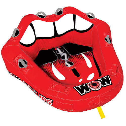 WOW Sports Hot Lips 2 Person Towable Water Tube For Pool and Lake