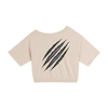 Claw Through Drop Shoulder Cotton T-Shirt