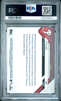 Graded 2025 Topps Now Mick Abel #194 Gold Foil /50 Rookie Baseball Card PSA 10 Gem Mint