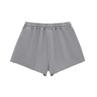 Phantom Roses Snow Washed Drawstring Shorts