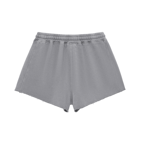 Phantom Roses Snow Washed Drawstring Shorts