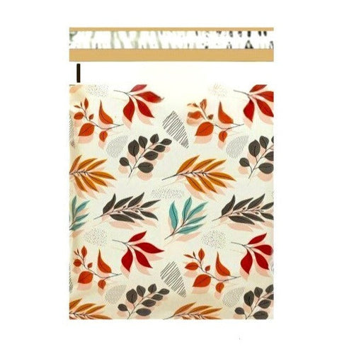 Fall Leaves Poly Mailers Size 10x13 Shipping Bags