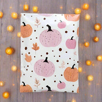 Fall Pumpkin Poly Mailers Size 7.5x10.5 Halloween Shipping Bags