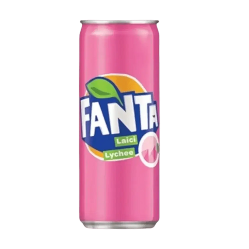 Fanta Lychee – Refreshing Lychee Flavored Soda 320mL Can (Malaysia)