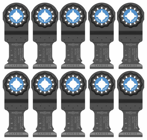 BOSCH OSL114C-10 1-1/4 In. Starlock® Oscillating Multi Tool Carbide Plunge Cut Blade 10 Pk.
