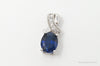 Designer SUN Sapphire Cubic Zirconia Sterling Silver Necklace Pendant