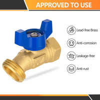 1/2" FNPT X 3/4" GHT Spigot, Hose Bibb Valve