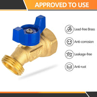 3/4" FNPT x 3/4" GHT Spigot, Hose Bibb Valve