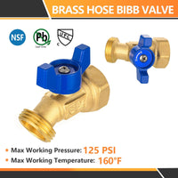3/4" MNPT X 3/4" GHT Spigot, Hose Bibb Valve