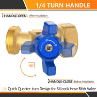 3/4" MNPT X 3/4" GHT Spigot, Hose Bibb Valve
