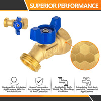 3/4" MNPT X 3/4" GHT Spigot, Hose Bibb Valve