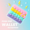 Fidget Wallet - Rainbow Pink Bubble Pop Fidgets