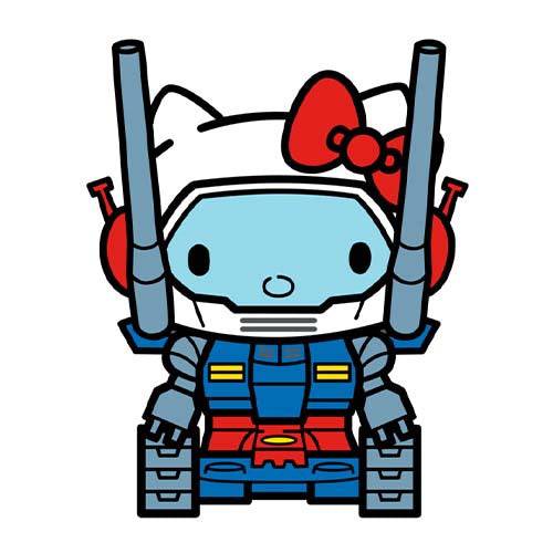 ToyShnip FiGPiN #779 - Gundam x Sanrio - Guntank Hello Kitty Enamel Pin -