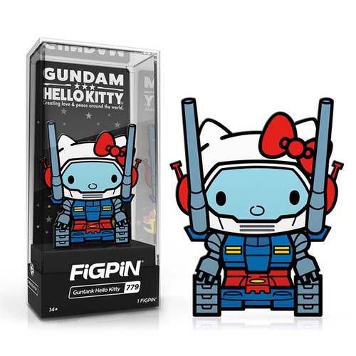 FiGPiN #779 - Gundam x Sanrio - Guntank Hello Kitty Enamel Pin - Limited Edition ToyShnip
