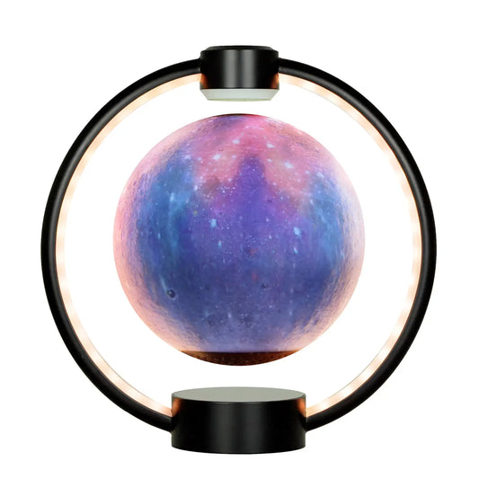 Floating Moon Lamp with Bluetooth Speaker and Colorful Lights