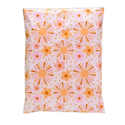 Flower Sunshine Poly Mailers Size 19x24 Colorful Shipping Bags