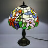 Elegant Flower Tiffany-Style Lamp Glass Tabletop