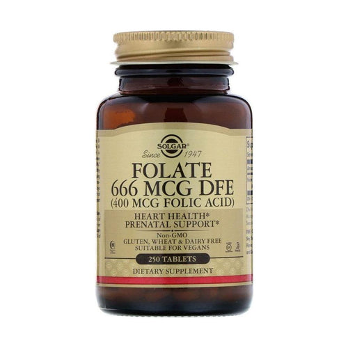 Solgar Folate Folic Acid 400 mcg 250 Tablets