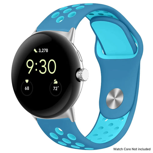 For Google Pixel 1-4 41/45mm Silicone Band - Breathable