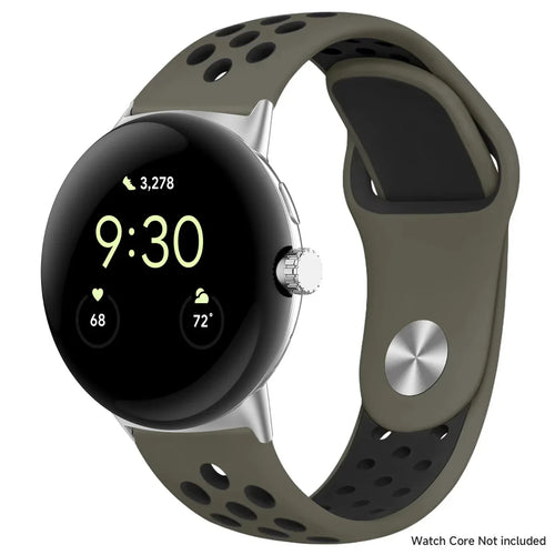 For Google Pixel 1-4 41/45mm Silicone Band - Breathable