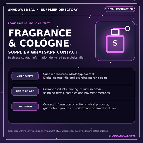 Wholesale Fragrance & Cologne Supplier Contact