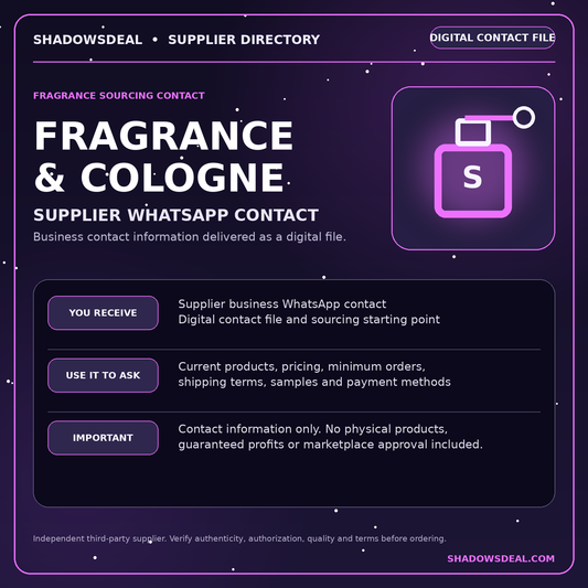 Wholesale Fragrance & Cologne Supplier Contact