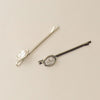 Freshwater Pearl Metal Hair Bobby Pins | Silver