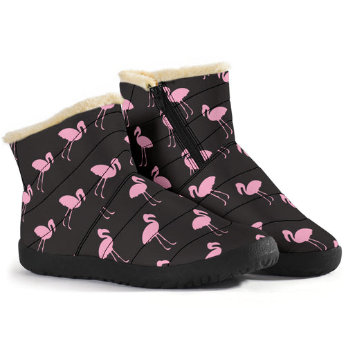 Black Classic Flamingo Winter Boots