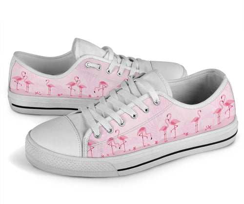 Pink Flamingo Low Top Shoes