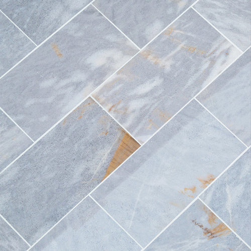 Fume Gray Marble Floor and Wall Tile - Livfloors Collection