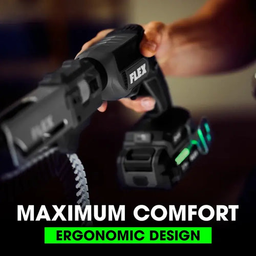 FLEX FXM203-2A Drywall Screw Gun With Magazine Attachment And Cut Out Tool Kit include (2) 2.5Ah Lithium-Ion Batteries, 160W Rapid Charger