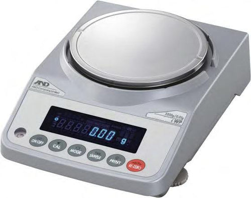 A&D Weighing FZ-1200iWP FZ-iWP Series Precision Balance, 1220 g x 0.01 g, Internal Calibration