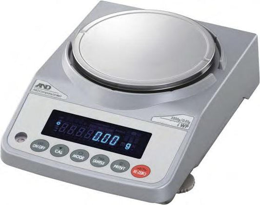 A&D Weighing FX-2000iWP FX-iWP Series Precision Balance, 2200 g x 0.01 g