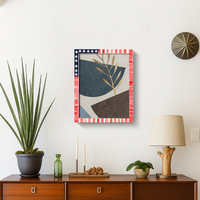 Poster Frame American Flag Collection Bone, Resin Inlay, Multi Color, 24 Sizes