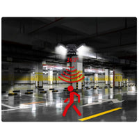 Garage Exterior Light Fixtures – Deformable High-Intensity Lamp with Radar Feature
