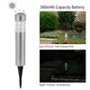 Garden Solar Lamps with RGB Lighting and Stainless Steel Build