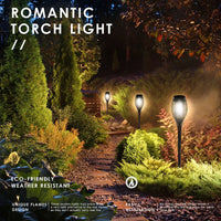 Garden Solar Light with 96 LEDs Torch Effect for Outdoor Landscape Decor