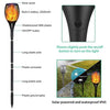 Garden Solar Light with 96 LEDs Torch Effect for Outdoor Landscape Decor